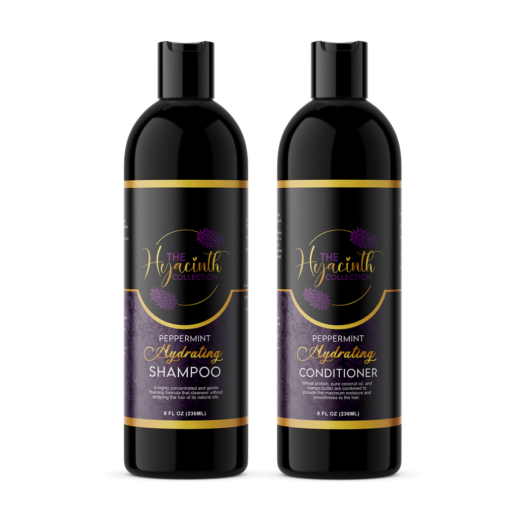 Peppermint hydrating shampoo & conditioner
